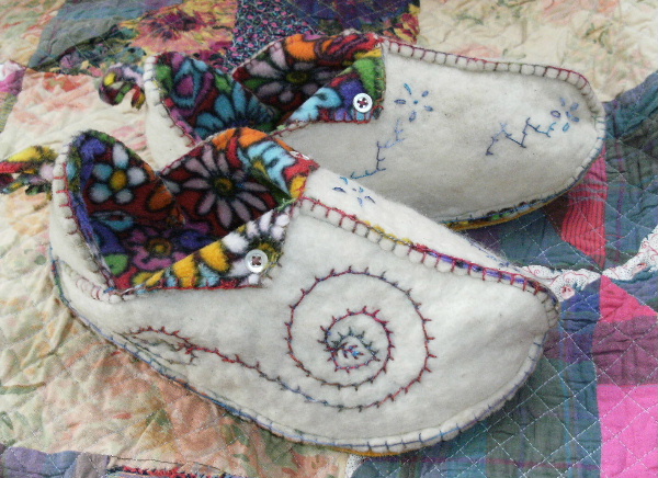 Dorset Down fleece with Dorset Featherstitching...