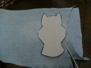 Cut round two matching templates